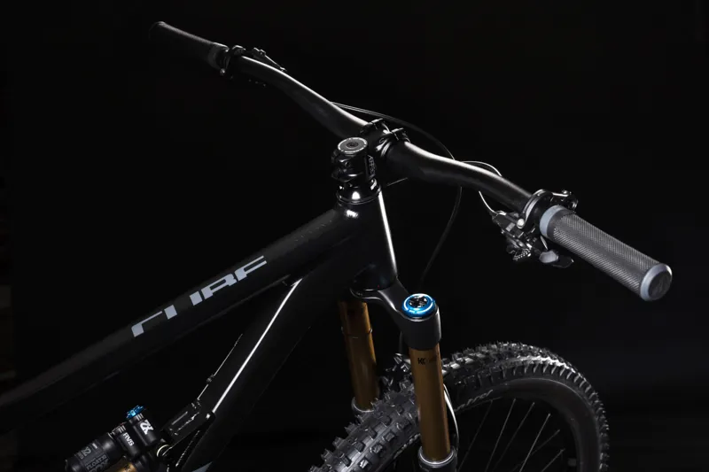 2019 Cube Hanzz 190 TM 27.5 Full Suspension Mountain Bike in Black-4