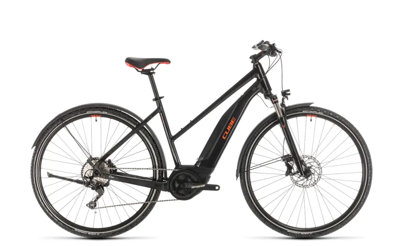 2020 Cube Nature Hybrid EXC 500 Allroad Electric Bike in Black