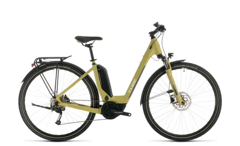 2020 Cube Touring Hybrid One 500 Electric Hybrid Bike in Green
