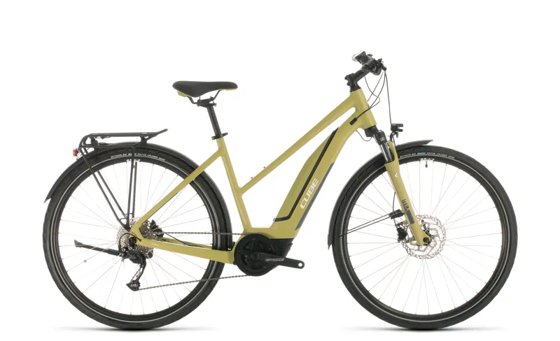2020 Cube Touring Hybrid One 500 Electric Hybrid Bike in Green
