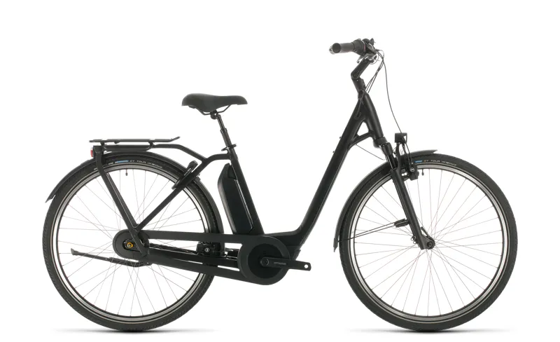 2020 Cube Town Hybrid EXC 500 Electric Hybrid Bike in Black