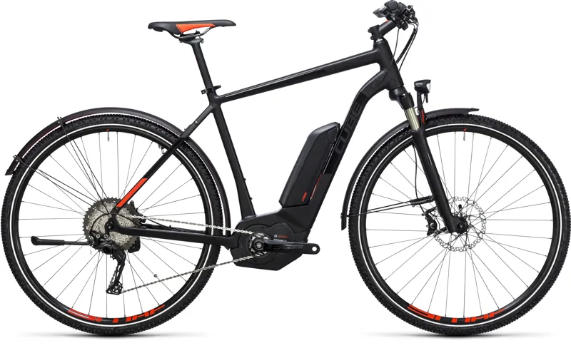 CUBE CROSS SL ALLROAD HYBRID 500 BLACK FLASH RED