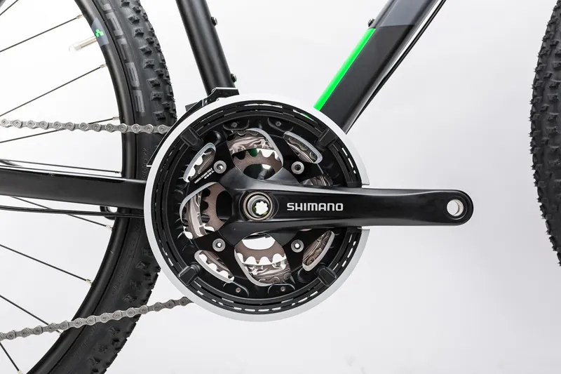 2017 CUBE CROSS MENS HYBRID BIKE BLACK/FLASHGREEN