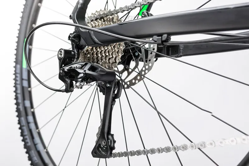 2017 CUBE CROSS MENS HYBRID BIKE BLACK/FLASHGREEN-8