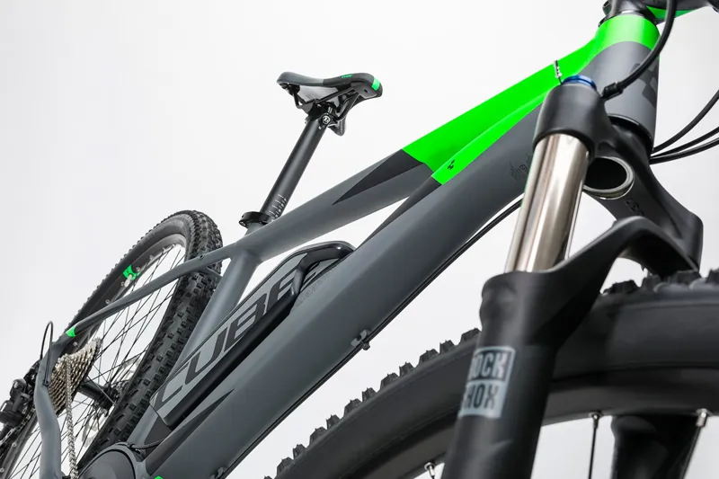 2017 CUBE REACTION HYBRID HPA RACE 500 GREY/GREEN ELECTRIC BIKE-4