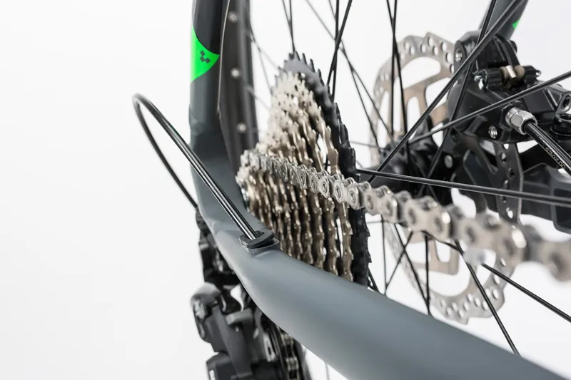 2017 CUBE REACTION HYBRID HPA RACE 500 GREY/GREEN ELECTRIC BIKE-5