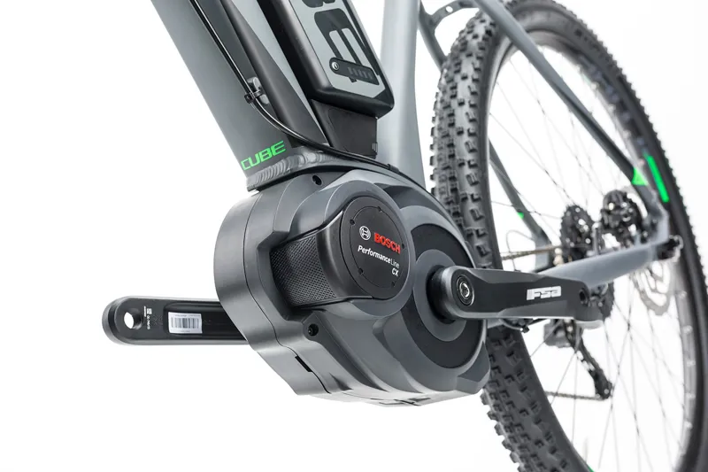 2017 CUBE REACTION HYBRID HPA RACE 500 GREY/GREEN ELECTRIC BIKE-7