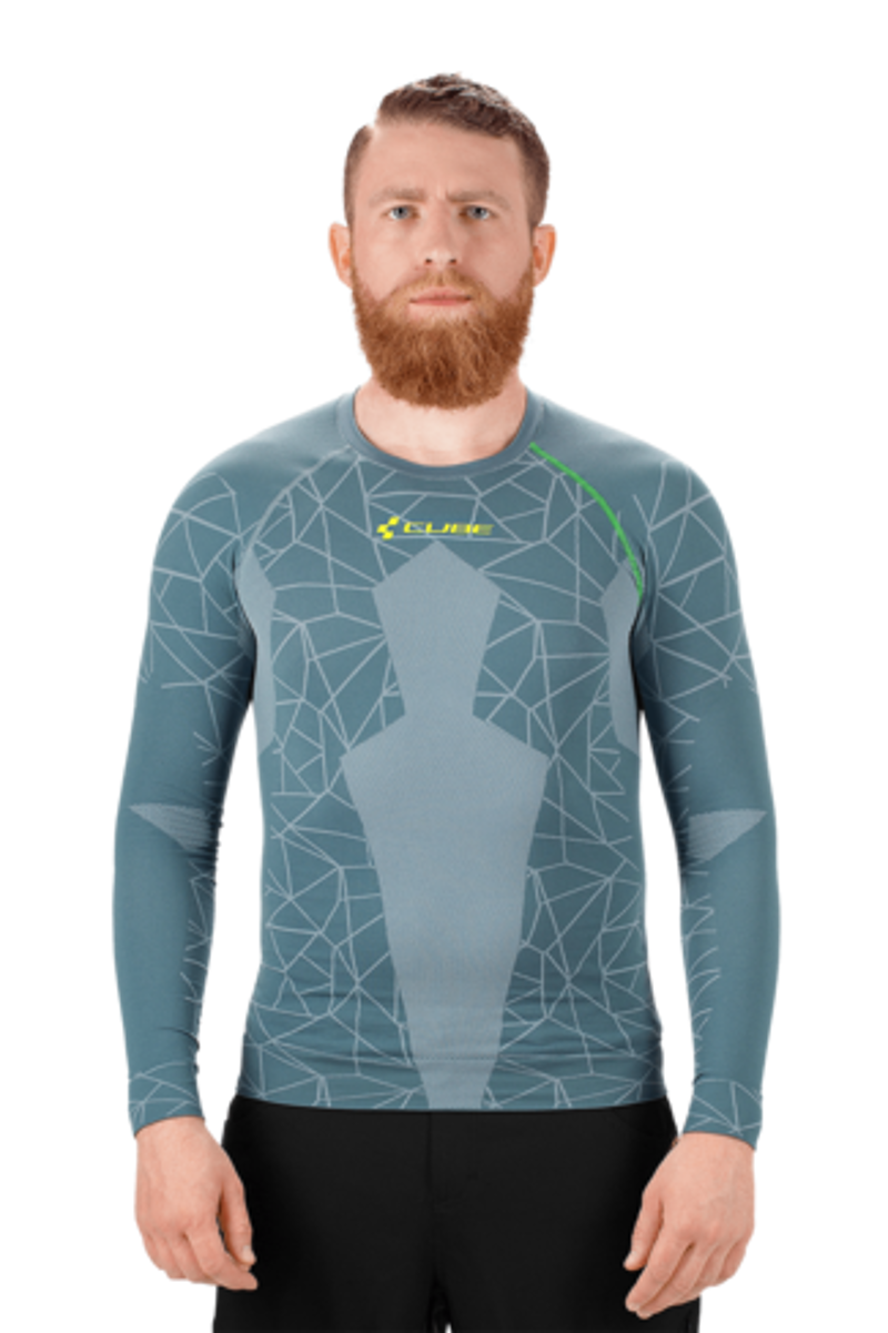 2019 Cube Race Be Cool Long Sleeve Baselayer in Grey