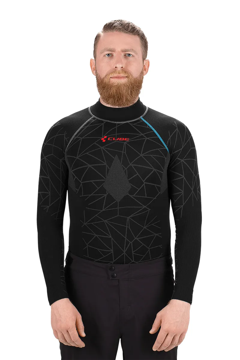 Cube Race Be Warm Long Sleeve Baselayer in Black