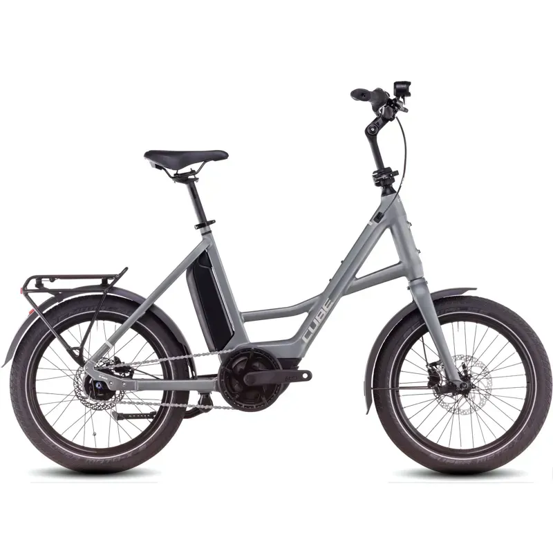 Cube Compact Hybrid Comfort 500 Electric Bike in Flash Grey/Smoke