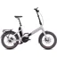 2025 Cube Fold Hybrid Comfort 500 Electric Bike in Pearly Silver/White