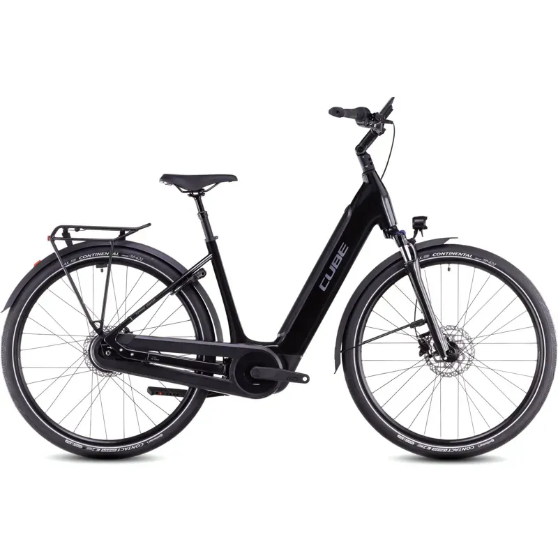 2025 Cube Supreme Hybrid Comfort Pro 500 Easy Entry Electric Hybrid Bike Grey Lunar