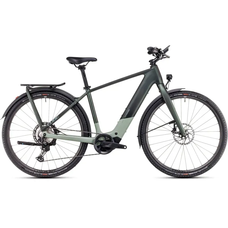 2025 Cube Kathmandu Hybrid C:62 SLX 400X - Electric Hybrid Bike - Stellar / Origano Green