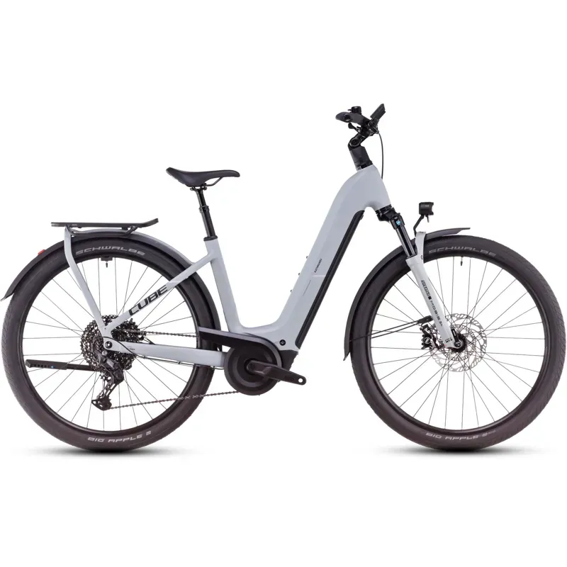 2025 Cube Kathmandu Hybrid EX 800 Easy Entry - Electric Hybrid Bike - Haze / Black