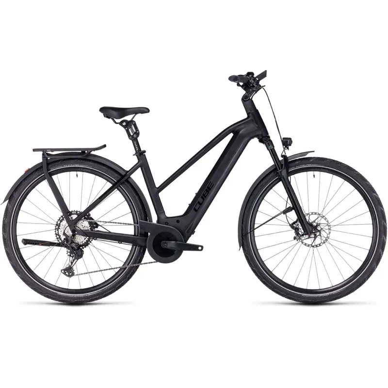2024 Cube Kathmandu Hybrid SLT 750 Trekking eBike in Black/Metal-1