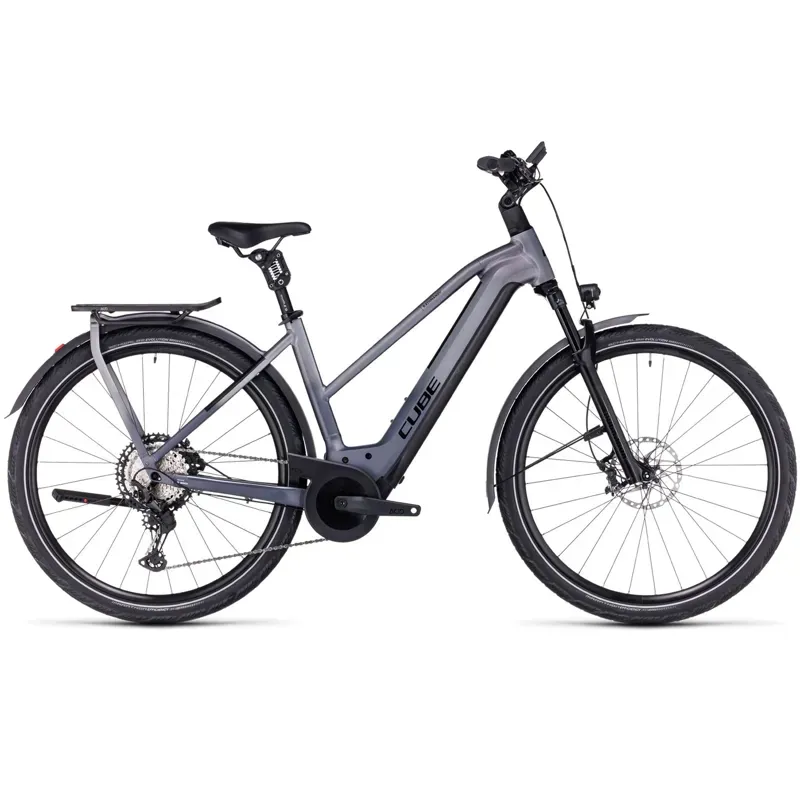 2024 Cube Kathmandu Hybrid SLT 750 Trekking eBike in Prizm Silver-1