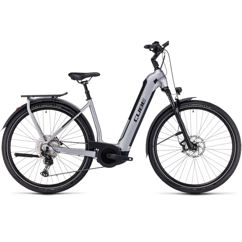 2024 Cube Kathmandu Hybrid SLX 750 Trekking eBike in Polar Silver-2