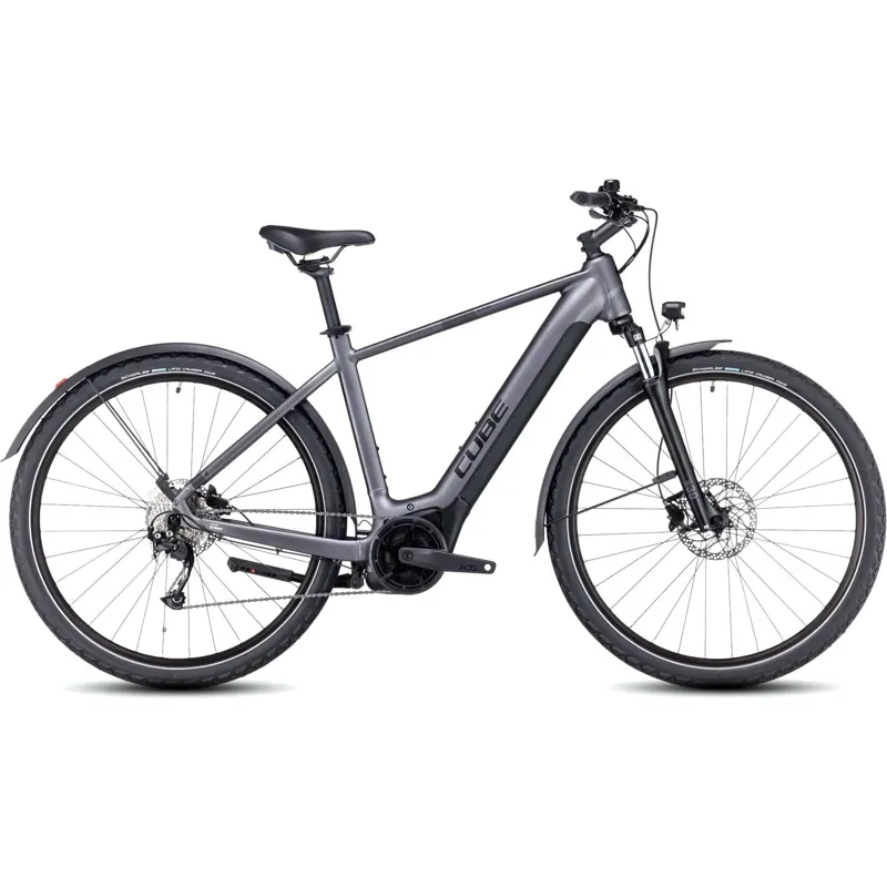 Cube Nuride Hybrid Performance 625 Allroad eTouring Bike in Graphite