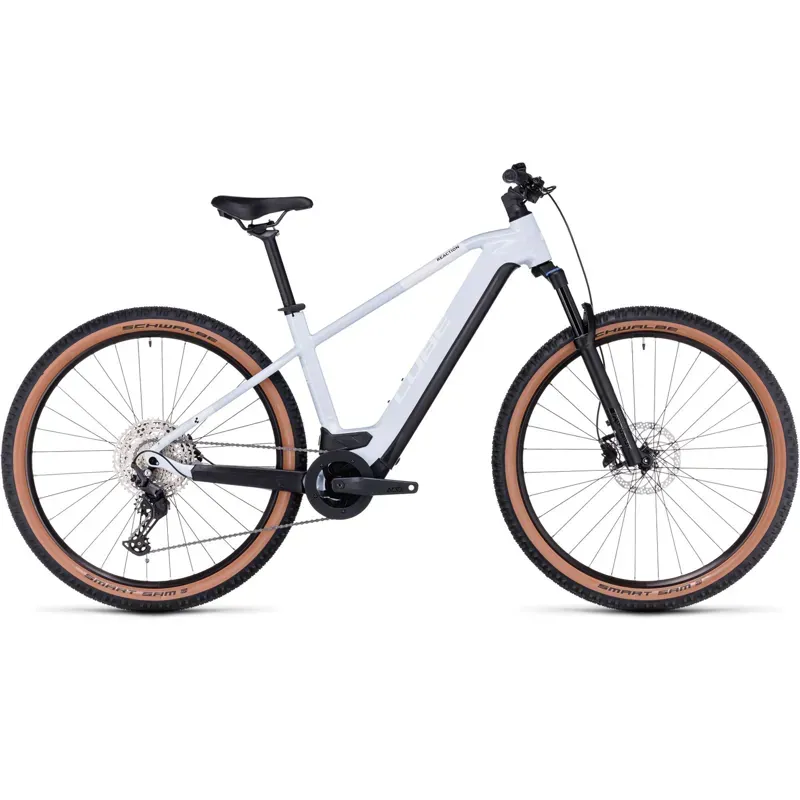 2024 Cube Reaction Hybrid Pro 500 Electric Mountain Bike in Flash White