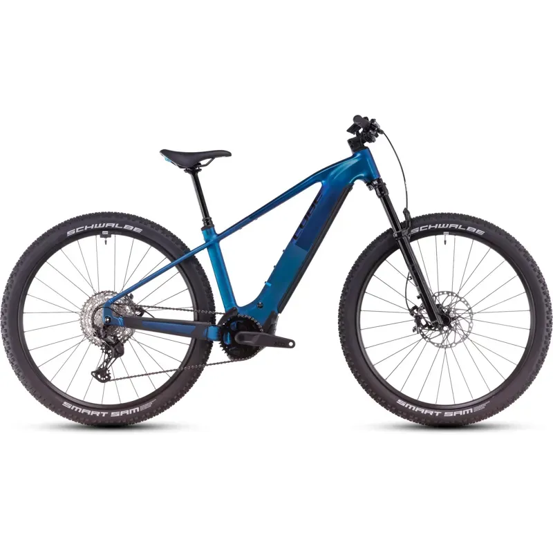 2025 Cube Reaction Hybrid SLX eMountain Bike in Nebula/Blue