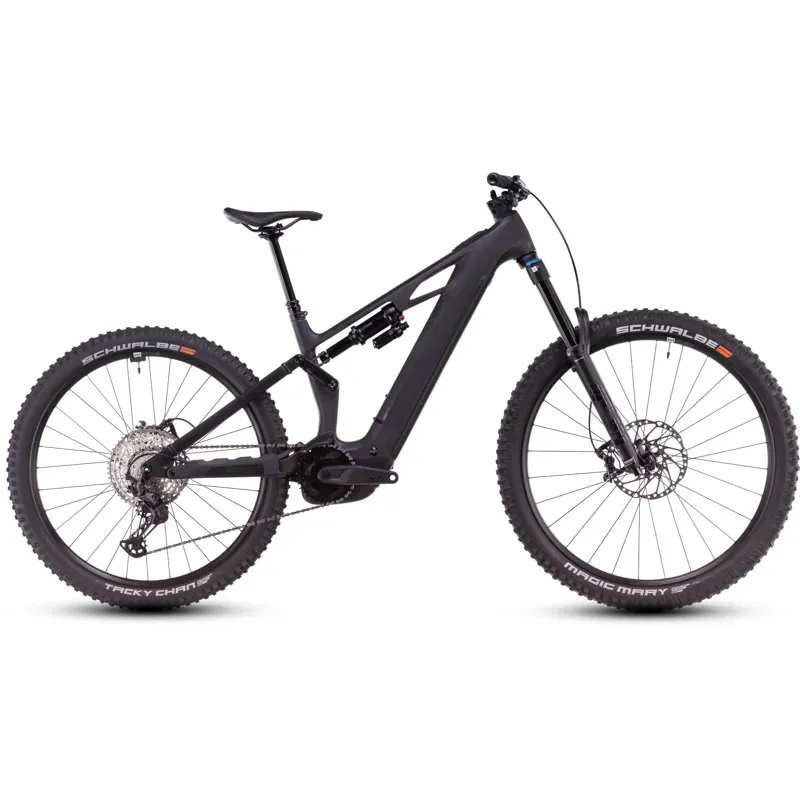 2025 Cube Stereo Hybrid One77 HPC SLX  - Electric Full Suspension Mountain Bike - Blackline