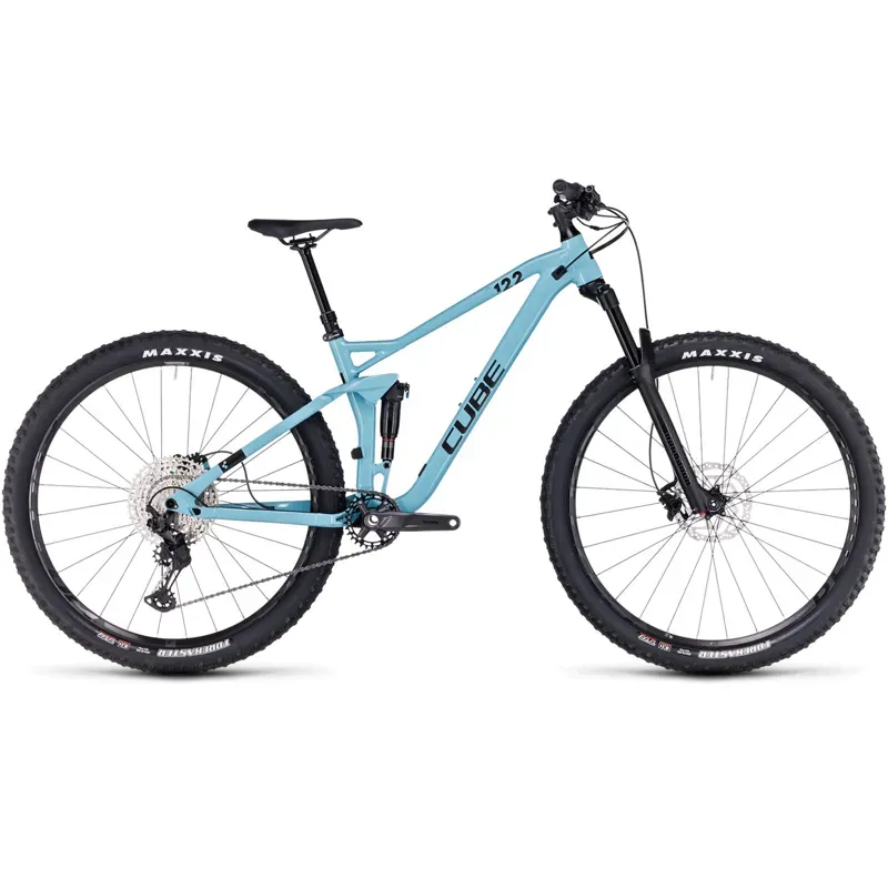 Cube Stereo One22 Race Mountain Bike in Maya Blue/Black