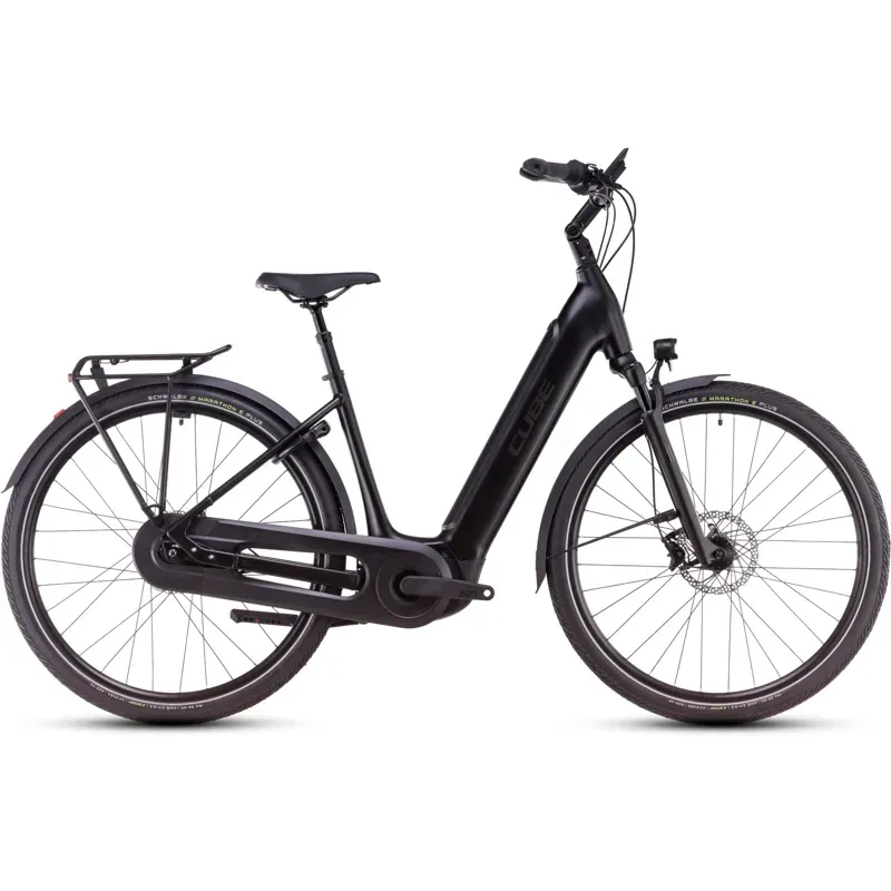 2025 Cube Supreme Hybrid Comfort SLX 625 Easy Entry - Electric Hybrid Bike - Black / Metal