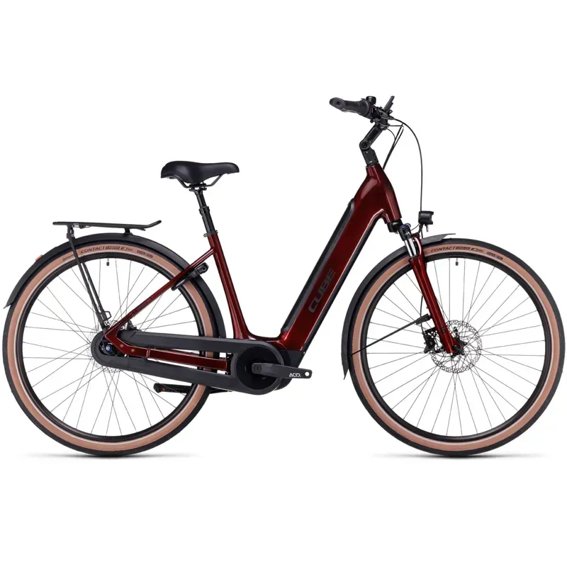 Cube Supreme Hybrid Pro 625 Electric Bike in Red/Black