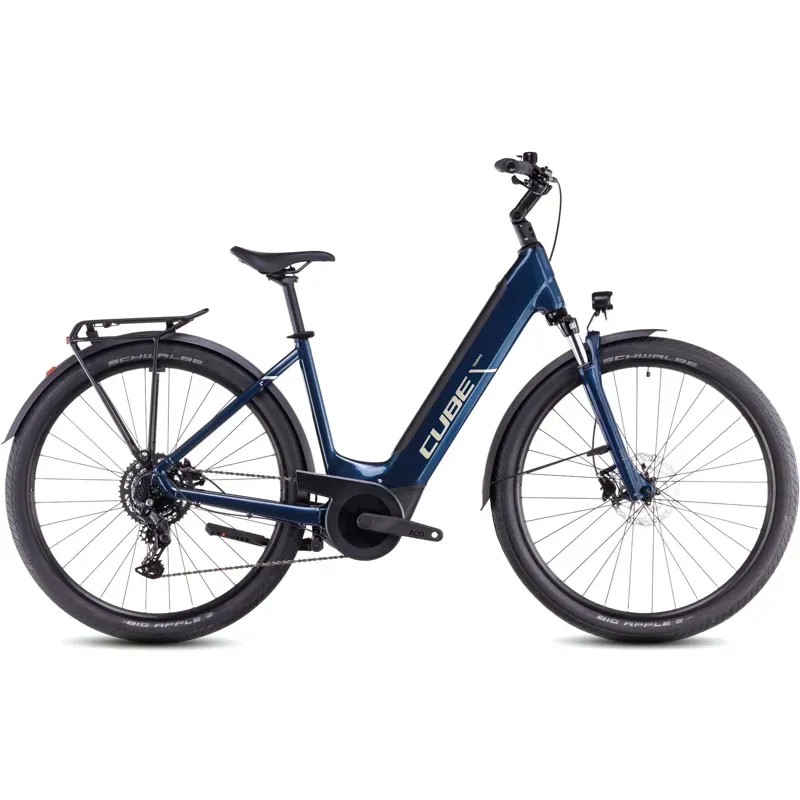 2025 Cube Touring Hybrid One 625 EE Electric Bike in Deep Sea/Chrome