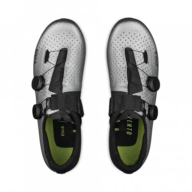 Fizik Vento Stabilita Carbon Road Shoes in Silver/Black