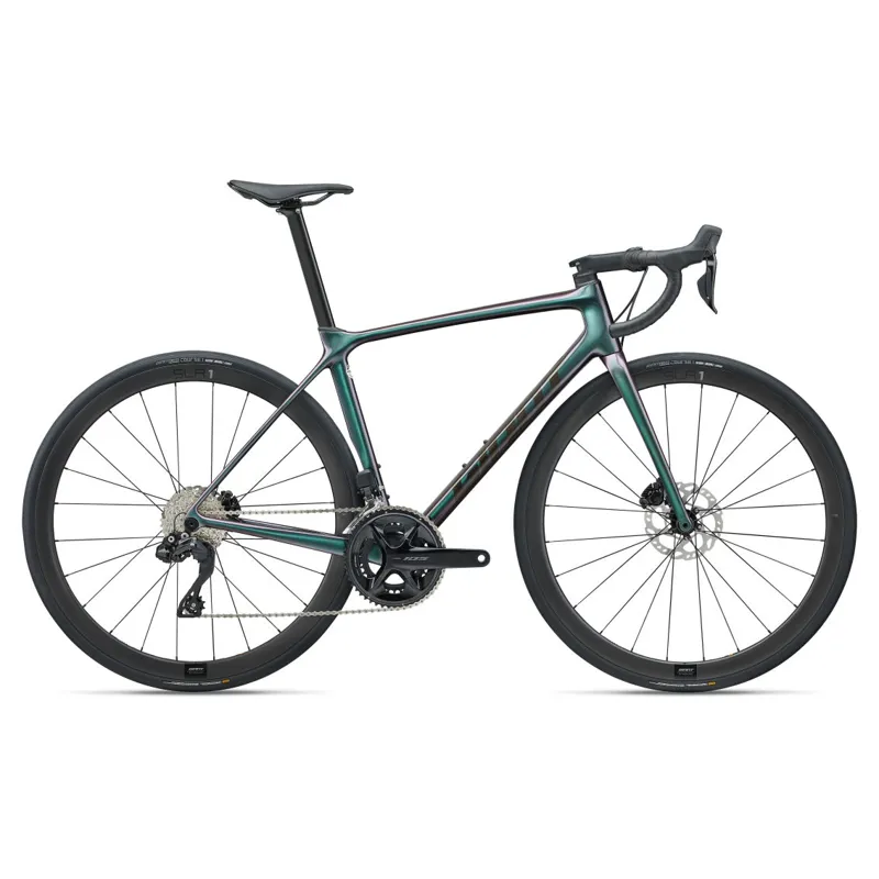 2024 Giant TCR Advanced Pro Disc 1 Di2 Performance Road Bike in Iridescent