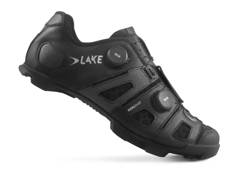 Lake MX242 Mountain Bike Shoes in Black/Silver