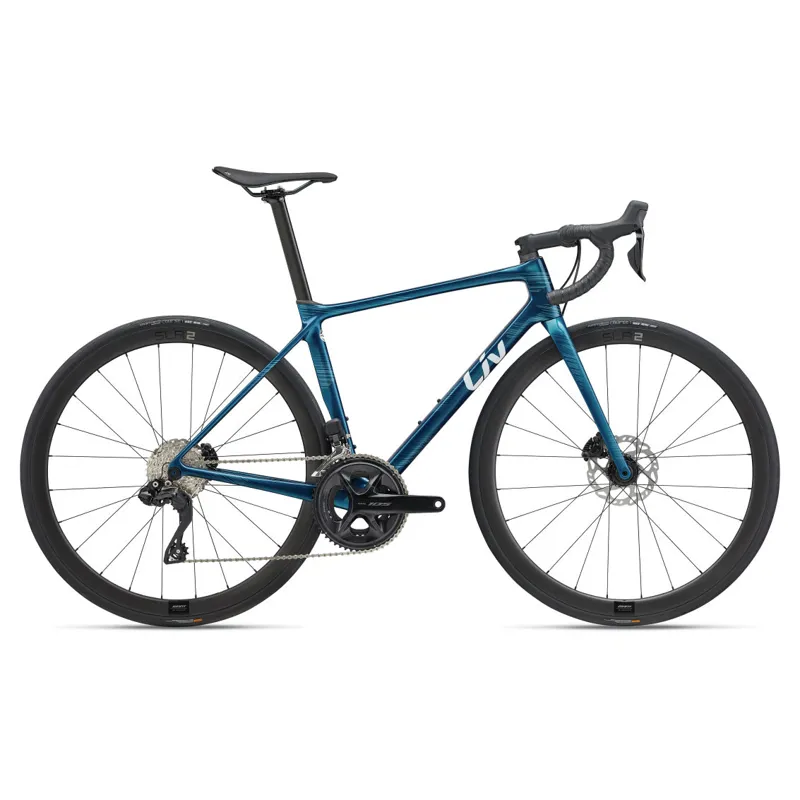 2024 Liv Langma Advanced 1+ Disc Performance Bike in Sea Sparkle