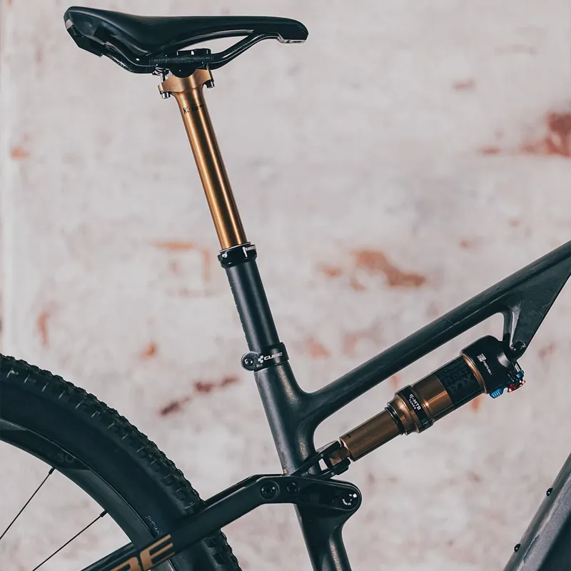 Cube AMS Hybrid One44 C:68 SLT - Electric Mountain Bike - Carbon / Gold Dust-3