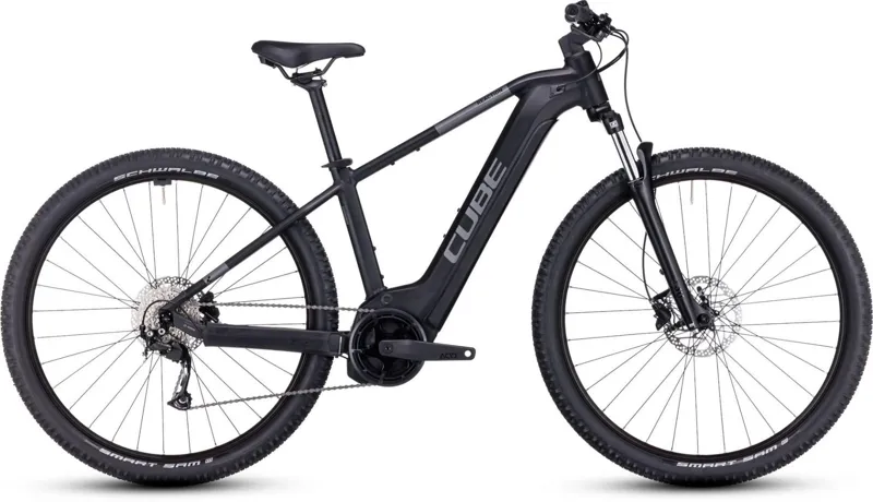 2023 Cube Reaction Hybrid Performance 625 Electric Bike in Black/Grey