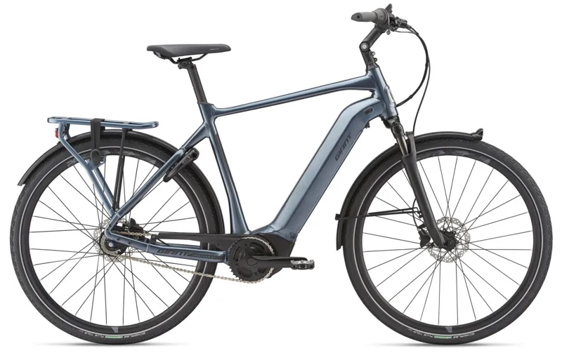 2019 Giant DailyTour E+ 2 25km Mens Electric Hybrid bike in Blue