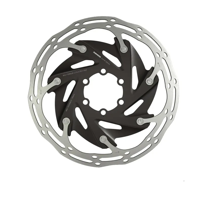 Sram Centerline X Road 2 Piece Rounded Rotor in Black