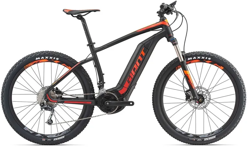 2018 GIANT DIRT E+2 ELECTRIC ALLOY DISC OFF ROAD XC BIKE BLACK/RED