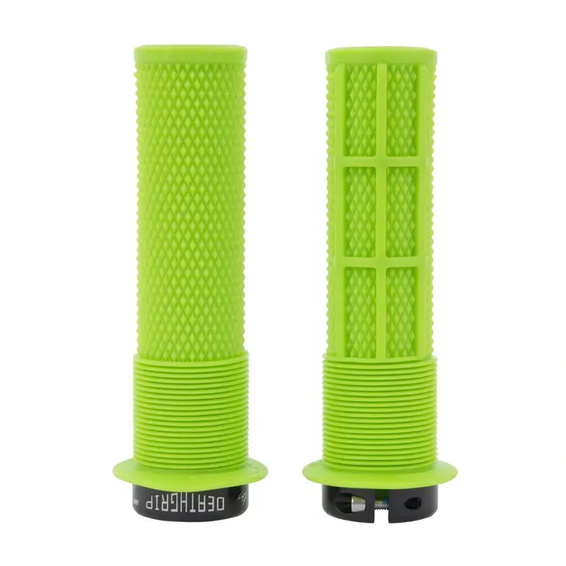 DMR DeathGrip Thick Flanged Lock-On Grips in Sick Green