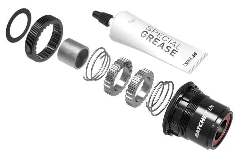 DT Swiss Ratchet LN Freehub 142/12mm MTB Conversion Kit in Black-2