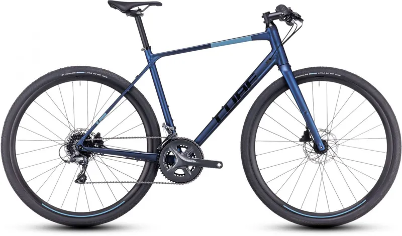 2023 Cube Nulane - Flat Bar Gravel Bike - Velvet Blue / Black