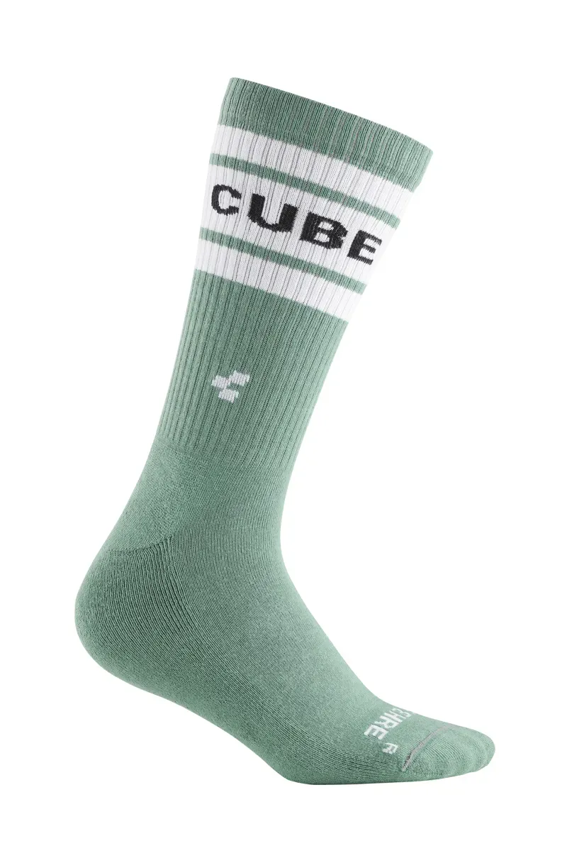 Cube After Race High Cut Socks in Green