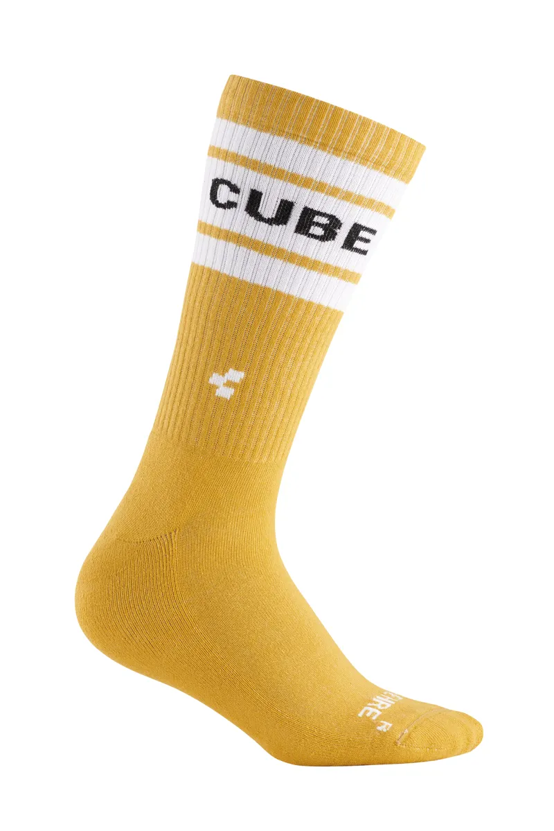 Cube After Race High Cut Socks in Yellow