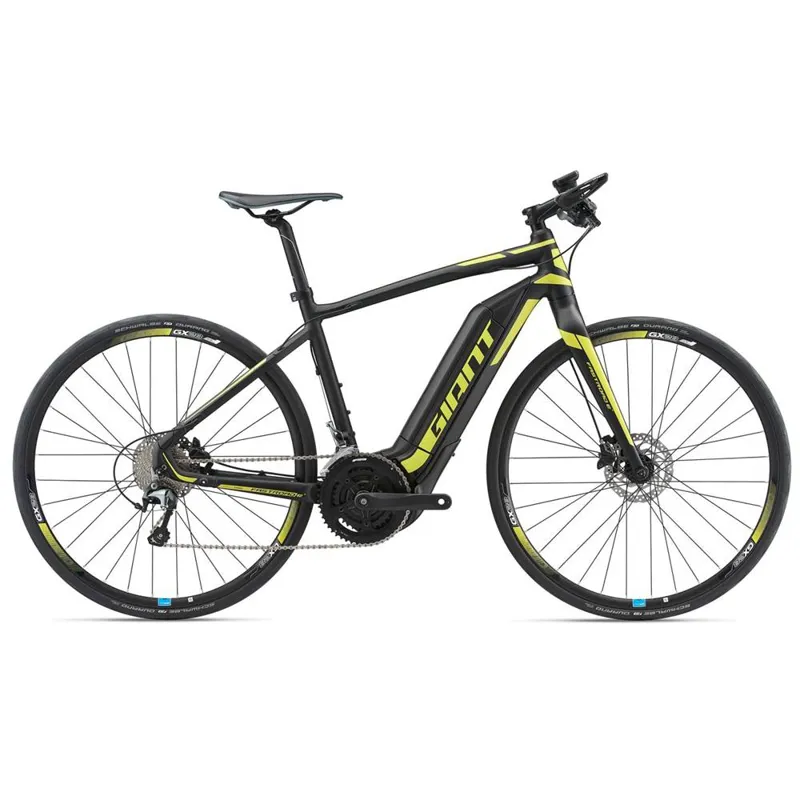 2019 Giant FastRoad E+ 1 25km Mens Flat Bar Electric Road bike Black