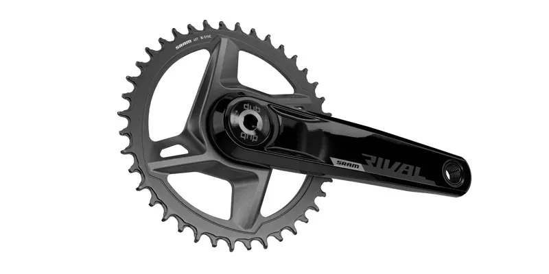 SRAM Rival AXS 1x D1 DUB Wide Crankset w/o BB in Black-1