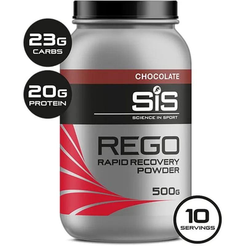 Science In Sport REGO Rapid Recovery drink powder - 500 g tub - chocolate