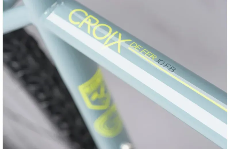 2024 Genesis Croix De Fer 10 Steel Flat Bar Gravel Bike in Blue -6