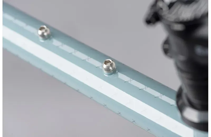 2024 Genesis Croix De Fer 10 Steel Flat Bar Gravel Bike in Blue -5