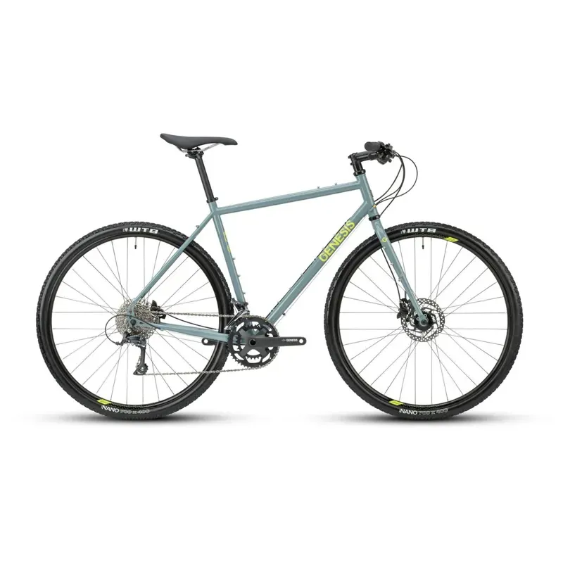 2024 Genesis Croix De Fer 10 Steel Flat Bar Gravel Bike in Blue 