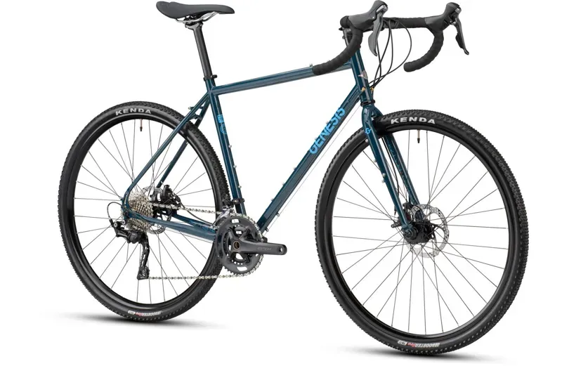 Genesis Croix De Fer 20 - Steel Gravel Bike - Dark Blue-1